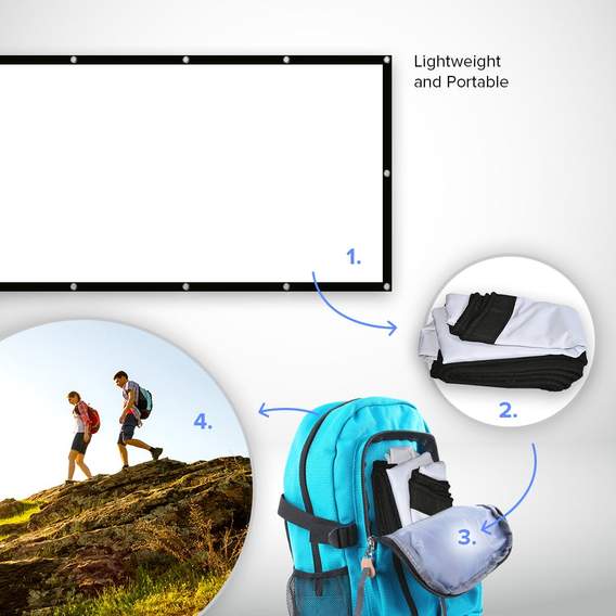 lightweight portable projector screen