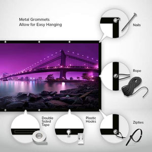 hanging projection screen